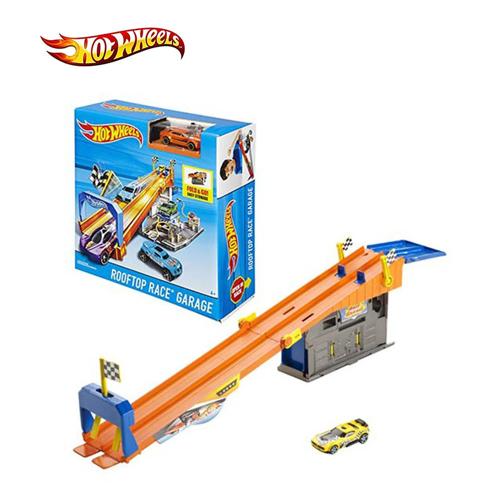 

Hot Wheels Rooftop Race Garage Playset Track Toys Children Toy Hot Wheels Track Birthday Christmas Gift DRB29