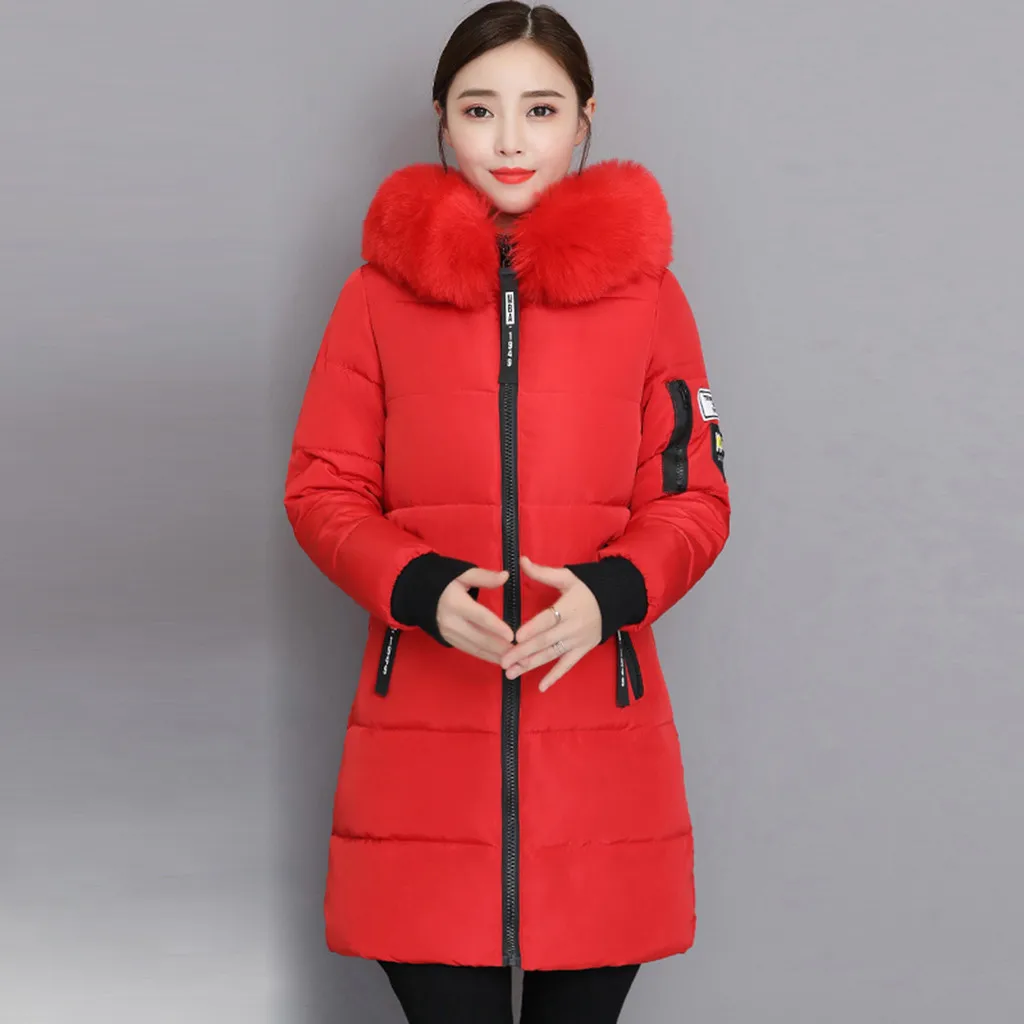 Зимний женский пуховик с капюшоном, ультра-светильник, чистый утиный пух, теплое Женское пальто, женская верхняя одежда с длинным рукавом, толстая хлопковая куртка O22