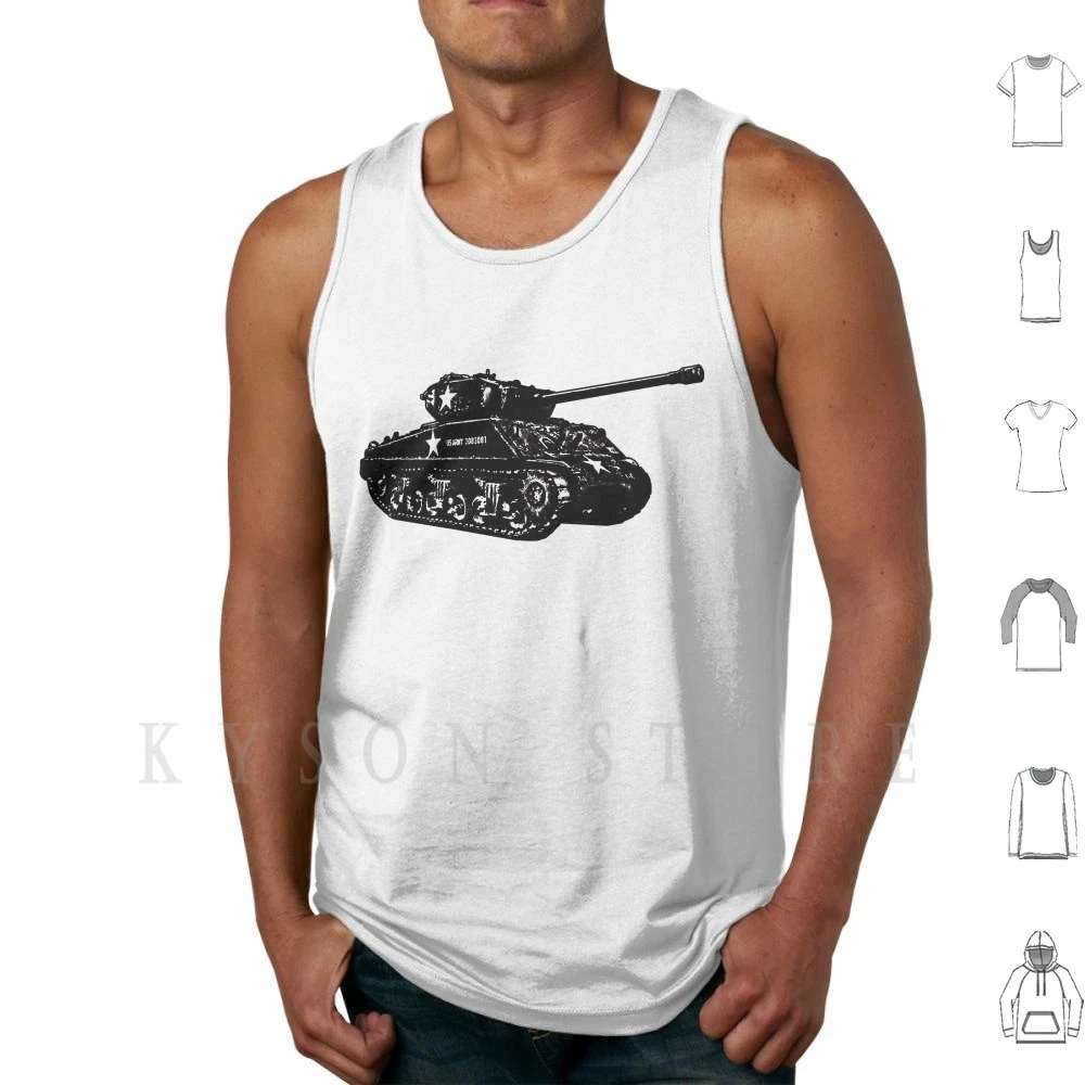 Camiseta sin mangas M4a3e2 Sherman Jumbo, chaleco sin mangas M4 Sherman  Medium Tank William Tecumseh Sherman Primary Tank World War 2|Camisetas de  tirantes| - AliExpress