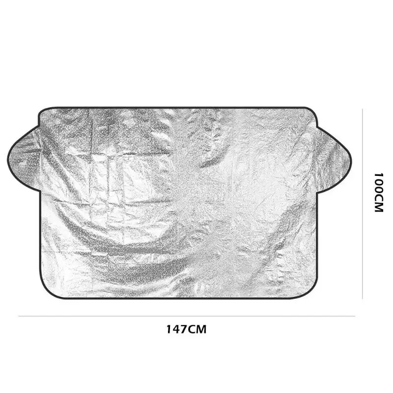 VODOOL 147x100 см Универсальный Автомобильный солнцезащитный козырек для лобового стекла, защита от снега, защита от снега и льда