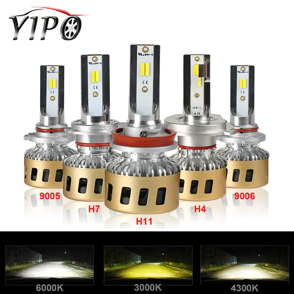 Головной светильник H4 led h7 h11 h1 h3 9005 hb3 9006 hb4 9012 hir2 880 881 h27 авто фары светодиодные