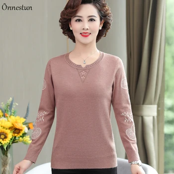 

Woman Sweaters New Autumn Causal Long Sleeve Knitwear Pullovers Women Clothes Crop Top Jumper Pink Sweater Women