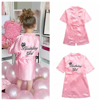

Girls Kids Pajama Letters Long Sleeve Robes Girls Nightgown Toddler Baby Sleeping Clothes Girls Bathrobe Sleepwear Night Dress