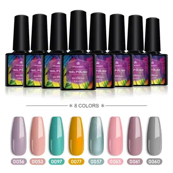 

8ml Gel Nail Polish Soak Off UV Varnish Gel Paint Semi Permanant UV Gel Nail Nail Manicure Tools Nail Art