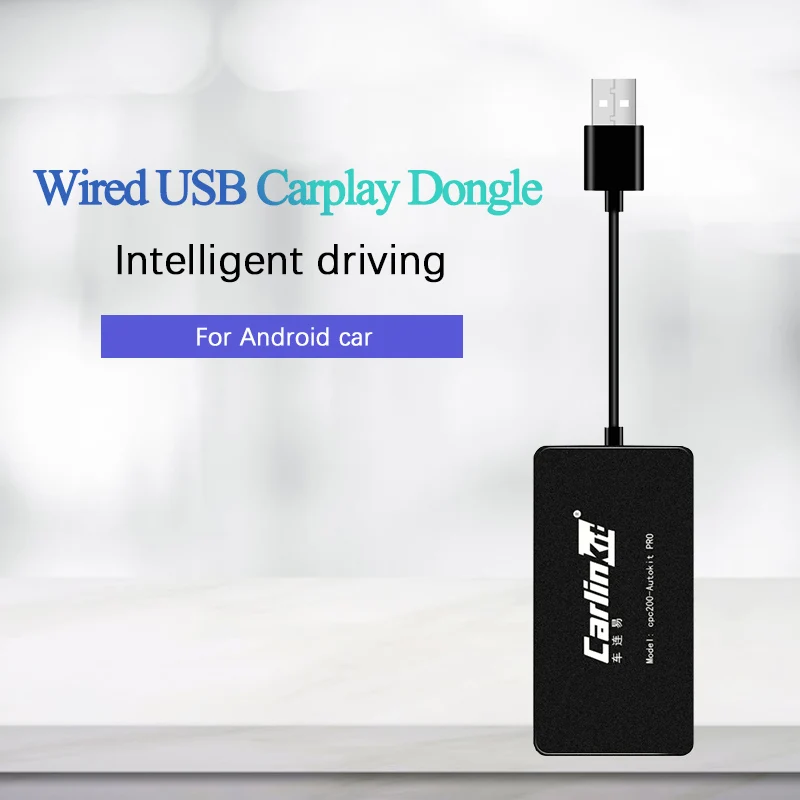 Carlinkit проводной черный USB Smart Link с Android автомобильный для Apple CarPlay ключ для Android навигационный плеер USB Carplay Stick