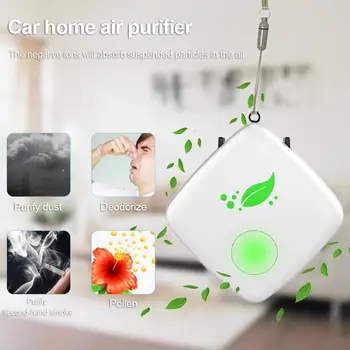 

Portable Air Purifier No Noise Wearable Air Purifier Necklace USB Air Cleaner Personal Negative Ion Air Freshener For Travel