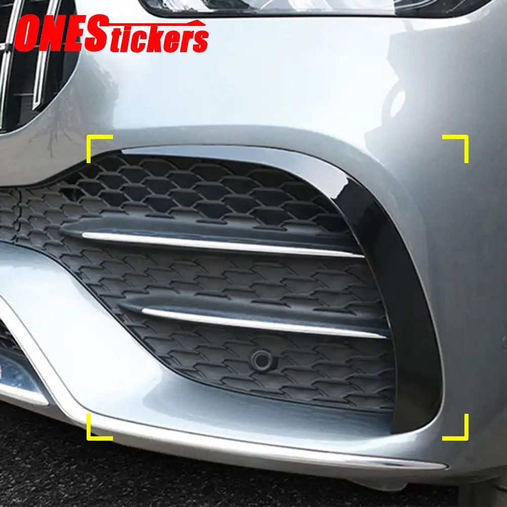 For Mercedes Benz Gle Class W167 Gle350 450 53 Gle400d Amg Line Coupe 2020 Car Accessories Front Bumper Lip Trim Cover Sticker Car Stickers Aliexpress