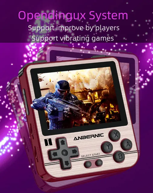 Rg351v Anbernic Handheld Game Player Retro Game Console Rk3326 Wifi Online  Ips Screen Portable Opendingux Game Consola - Handheld Game Players -  AliExpress