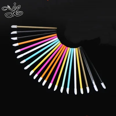 

200pcs/bag disposable makeup lipstick with brush shine sticks applicator makeup accessories wholesale bright wand tools+eub