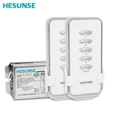 HS-QA024 2n1 4 canais sem fio interruptor de controle remoto 2 controles remotos e 1 receptor
