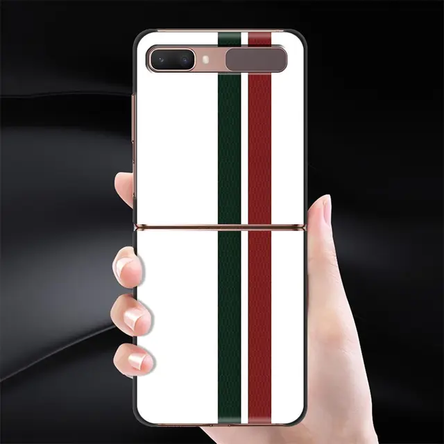 Phone Case For Samsung Galaxy Z Flip Cover ZFlip 3 5G Cover Black Hard Shell Back Luxury Capa Fundas Russia Spain France Line B03