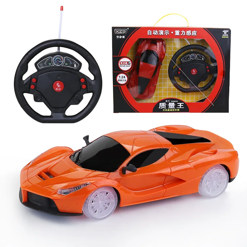 

Electric remote control toys new electric four-wheel gravity induction charging four-way simulation model