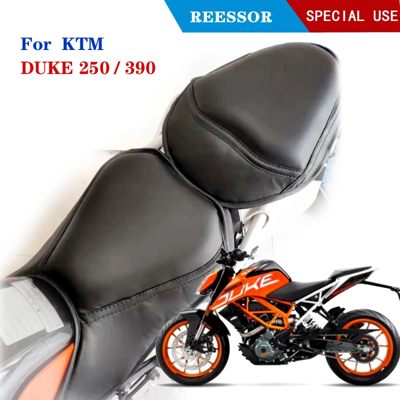 For 2017-2022 KTM DUKE 250/390 Motorcycle Cushion 4.5CM Comfortable Sponge  Mat Mesh Long Trip Riding Seat Cover