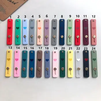 

Silicone Mobile Phone Ring Bracket Mobile Phone Back Sticker Bracket Multi-function Heart-shaped Push-pull Bracket