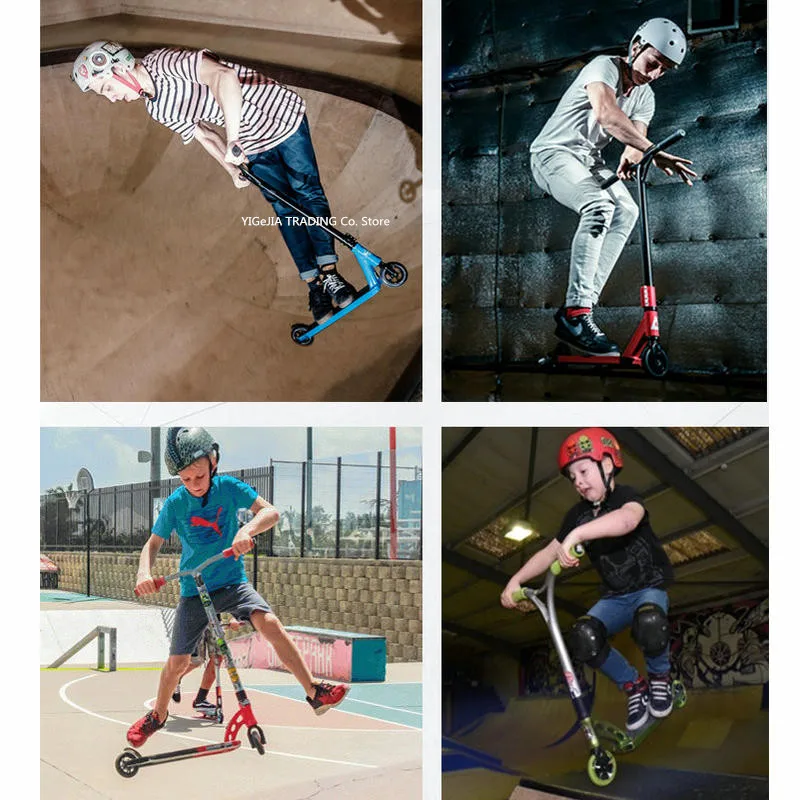 Heighten 90CM Pro Stunt Kick Scooter And Barrel with 100MM PU Wheel, Lightweight Freestyle Extreme Scooter