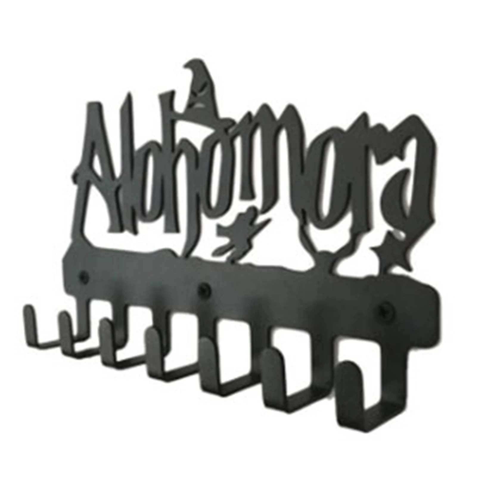 New Alohomora Letter Key Holder Multipurpose Metal Wall Mounted Hooks for Home Living Room Bedroom Decorative Hooks Organization 3