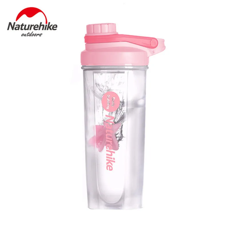 Naturehike дорожные спортивные фляги для воды 700 мл портативный фитнес Milkshake смешивания чашки для бега фитнеса спорта чайник NH19SJ003