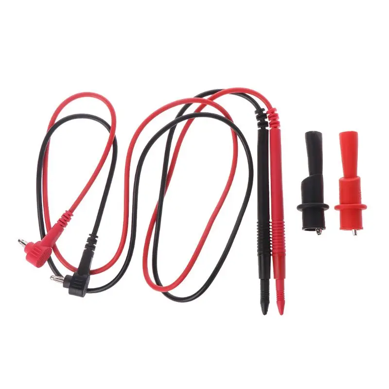 

1 Pair Probe Gold-plated Test Leads for Multimeter Needle Tip + Alligator Pliers