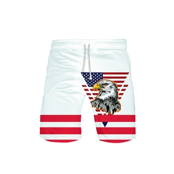 

Men's 3D Independence Day templar 3DBoard Shorts Trunks 2019 Summer Quick Dry Beach Shorts Men Hip Hop Short Pants Beach Wear