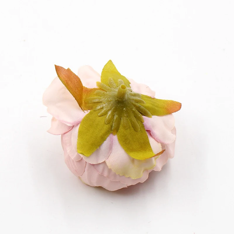   JAROWN 5cm High Quality Peony Flower Head Silk Artificial Flowers Decor Home DIY Garland Christmas Decorations New Year Decor (12)