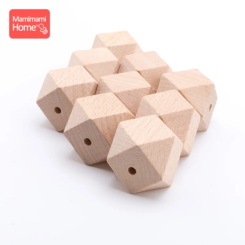 Mamihome 50 шт. 10 мм-20 мм кленовые деревянные шестигранные бусины Детские