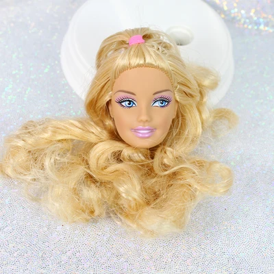 Редкая кукла для девочек, голова с длинными волосами, кукла принцессы, части для головы для девочек, сделай сам, повязка на голову, кукла, игрушки, аксессуары, вечерние сувениры