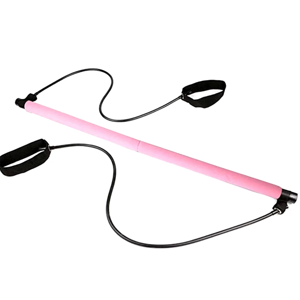 

2Pcs Portable Fitness Pilates Bar Yoga Tension Bar for Chest Expansion Fitness Exercise