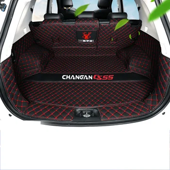 

3D trunk mats for changan cs55 wearable fiber leather car trunk mat cargo liner 2018 2019 2020 accessories rug carpet chana