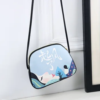 

2020 Shell Bag New Printed One-shoulder Bag Casual Set-top Diagonal Cross Bag Women's Korean Version of The Tide Small Bag