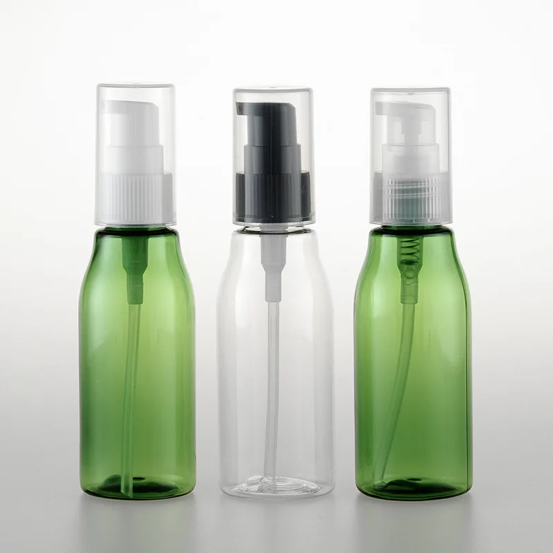 

40PCS/lot 60ML Empty Emulsion Pump Bottle PET Cosmetic Bottles 2OZ Travel Shampoo, Shower Packing Bottle