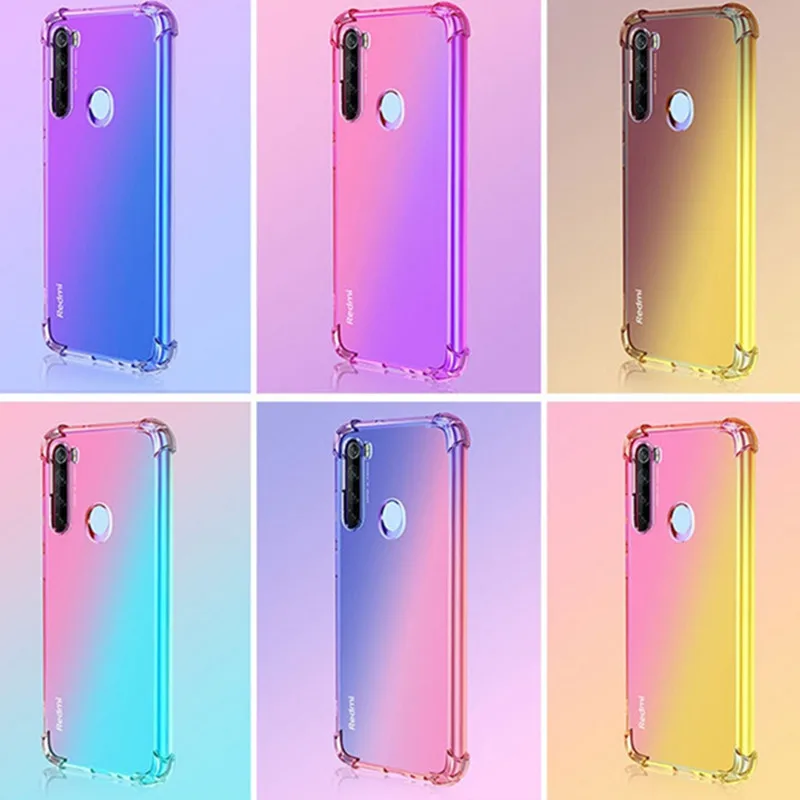 Чехол для Xiaomi Redmi Note 9s 9 Pro Max 8T 7 8 K20 7A 8A Mi Lite SE 9T 10 A3 силиконовый градиентный |