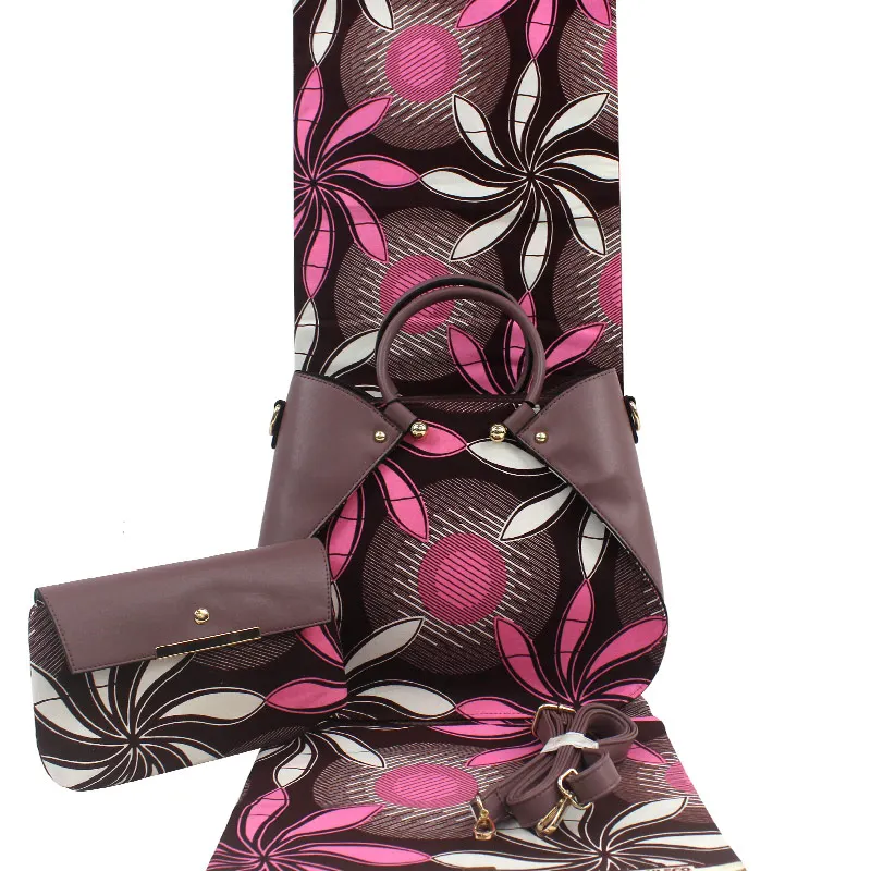 Hoge kwaliteit 2019 wax met 1pcs bag afrikaanse wax prints stof vrouwen tas voor party H171106 Hoge kwaliteit 2019 wax met 1pcs bag afrikaanse wax prints stof vrouwen tas voor party H171106