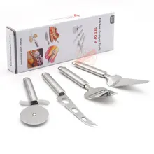 Нержавеющая сталь сырная доска набор пиццы колесо резак кухонные устройства Инструменты Набор сыра скребок для резки нож