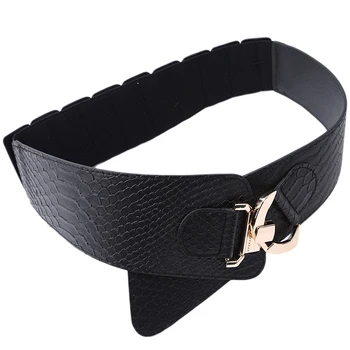 

Vintage Wide Belt Sweater Elastic Wide Belt with Skirt Cotton Coat Simple Wild Girdle