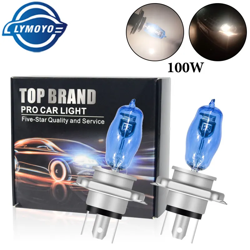 

Автомобисветильник H4 H7H1 H3 H8 H9 H11 9005 HB3 9006 HB4 авто галогенная лампа 6000 К супер белый противотуманный светильник 100 Вт 12 В фара