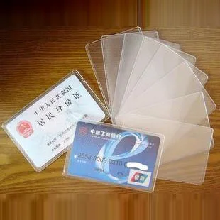 

Transparent Dull Polish Certificate Card Sleeve Wallet Identity Card Cover Bank Credit Card Cover IC Card Holder Bus