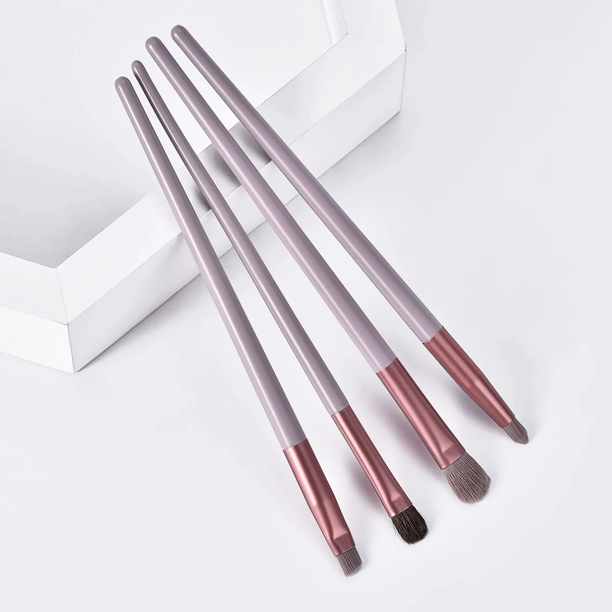 ZZDOG 4Pcs Cosmetics Tools Kit Eye Shadow Highlight Concealer Blending High Quality Details Makeup Brushes Set Natural Hair New