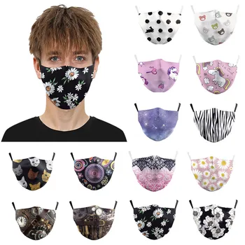 

1PC Facemask Sport Outdoor Mascarilla Dustproof Windproof Mascarillas Foggy Haze PM2.5 Masks Cycling Mask Face Mask Print Masque