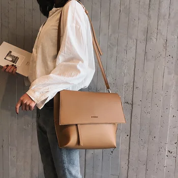 

Bag Women's Leather Handbag 2019 Fashion Luxury Designer Large Capacity College For Girls Leather Female Shoulder Women's Bags