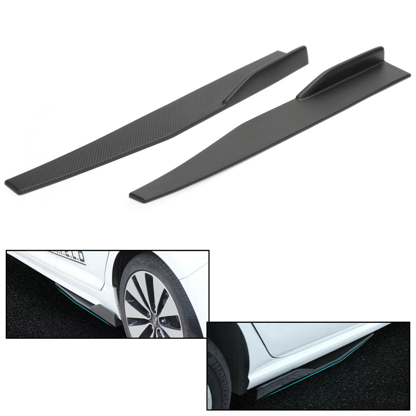 reinado Hombre rico taller Piezas para coche Embellecedores y accesorios para carrocería 74,5 cm  difusor de alas Winglet Areyourshop Par de faldones laterales de fibra de  carbono para coche raghuinstech.com