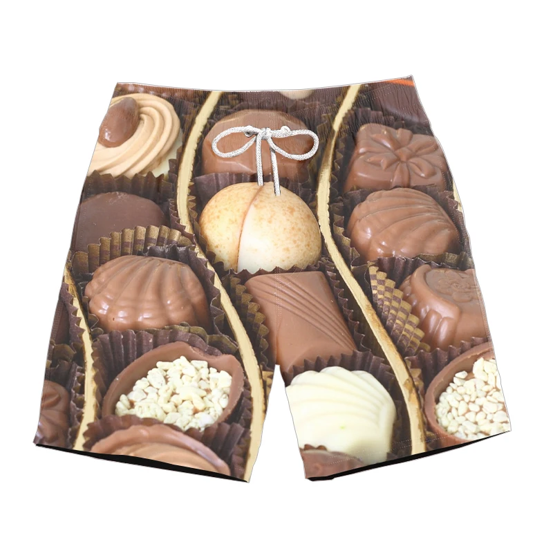 ZLC-DK-CD07 summer new style Fashion shorts food Banana /apple / orange bokeh Print 3d Casual Men Women Shorts Cool Casual shorts - Цвет: ZLC-DK-CD07