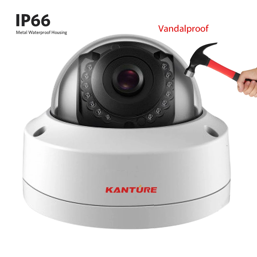KANTURE h.265+ 8CH 5MP система видеонаблюдения 5MP SONY CCD камера безопасности комплект IP66 Антивандальная купольная камера Система ИК камера ночного видения