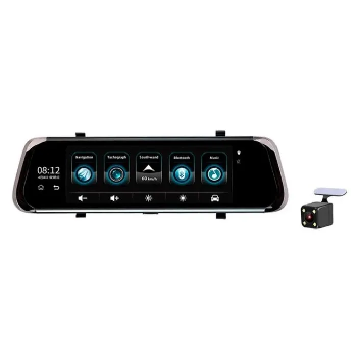 Видеорегистратор Recxon Panorama V2 две камеры Android 10" обзор 140° 1920 x 1080 | Автомобили и