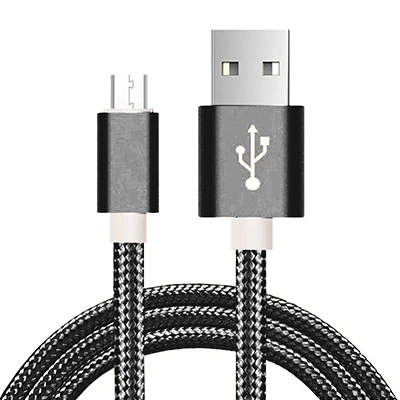 Micro Usb кабель Android Быстрая зарядка USB синхронизации данных Зарядное устройство кабели мобильный телефон кабель для samsung A7 S7 для Xiaomi 1 м/2 м/3 м провода - Цвет: Black