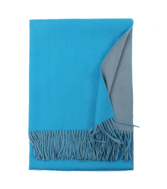 CAVME 99%, утолщенный шарф Cashemere для женщин, женские синие одноцветные шарфы, шали с кисточкой, 70*190, 465 г, высший сорт