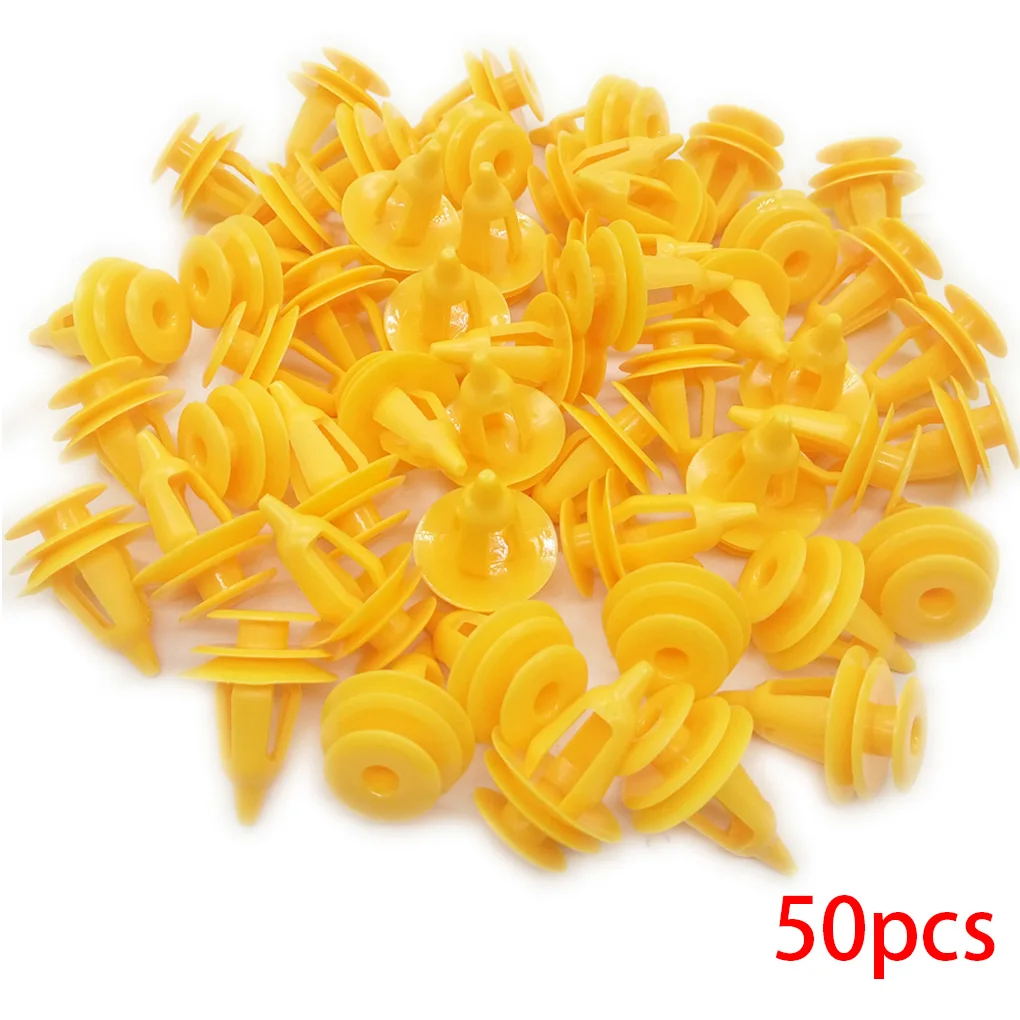50Pcs Смешанный авто крепеж автомобильный бампер зажимы фиксатор Крепеж заклепки Дверная панель крыло лайнер Универсальный подходит для автомобиля - Название цвета: 50Pcs