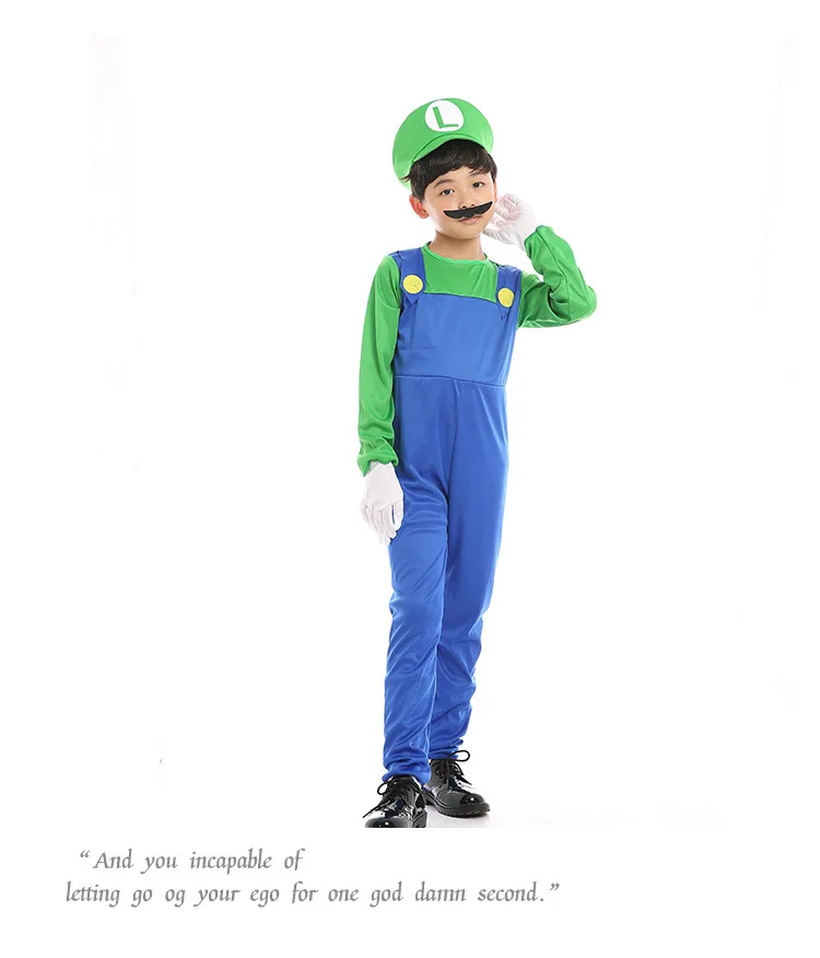 NFUHGOIDHGI Halloween Costume Cosplay Super Mario Game Children Adult Set Four Piece Party Performance Green -Zentai shop online H9146499fec4344a9b4d31b61ab24d93au.jpg