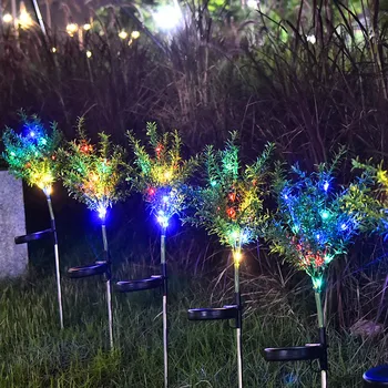 

Solar Light Simulation Christmas 3 Light 15LED Color Christmas Decoration Garden Landscape Ground Lawn Light Garden Decoration