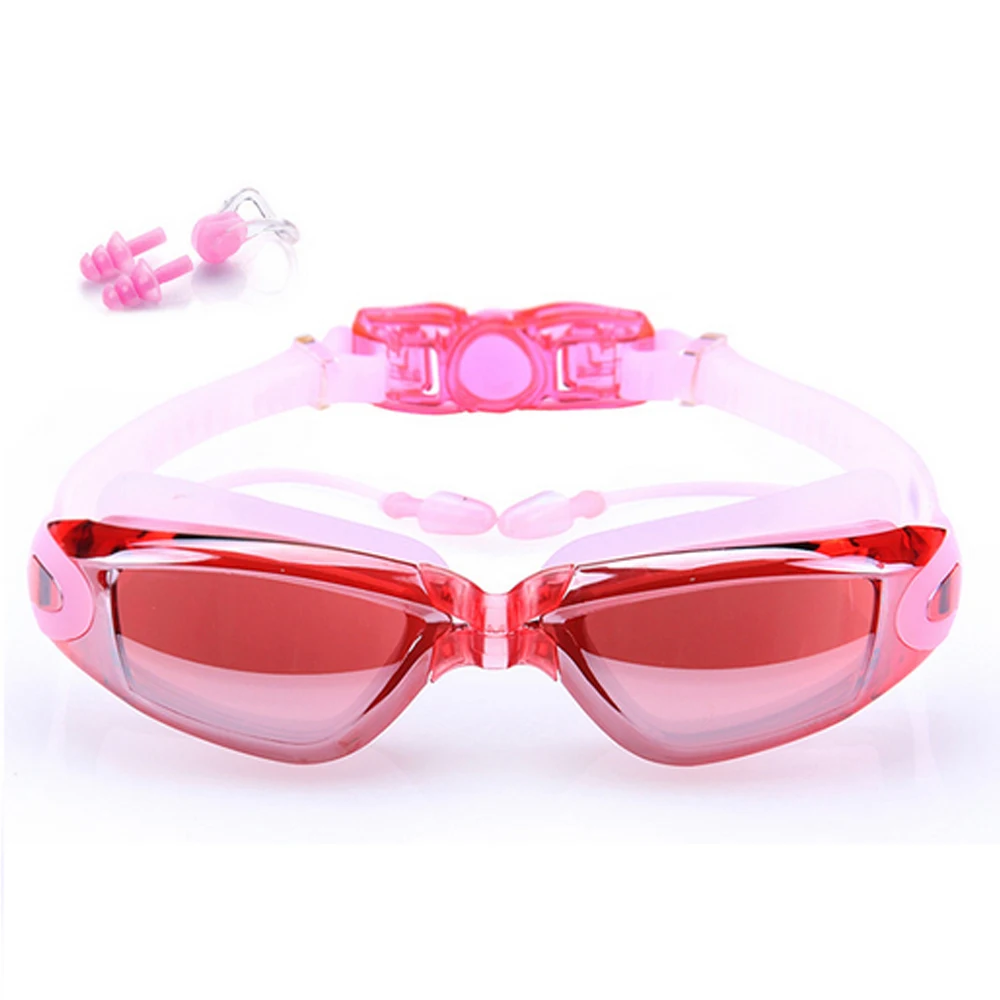 Очки для плавания ming, для взрослых, водонепроницаемые, противотуманные, по рецепту, очки для мужчин, Арена, очки для плавания, поликарбонат, очки для плавания ming - Цвет: Розовый