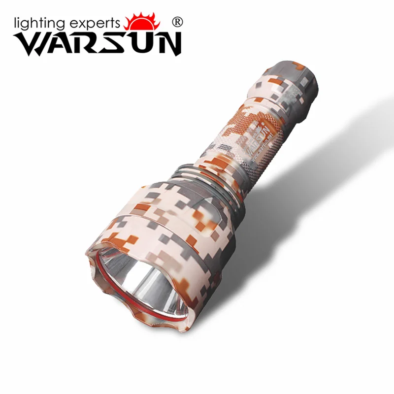 Светодиодный водонепроницаемый перезаряжаемый уличный фонарик WARSUN C8 T6 1200 люмен